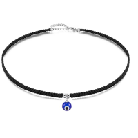 ojokiss Dainty Evil Eye Choker Necklace Braided Amulet Protection Choker Gifts for Women Teen Girls