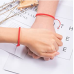 ojokiss Red String of Fate Bracelets Kabbalah Protection Good Luck Simple Matching Bracelets for Lover Women Men