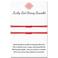 ojokiss Red String Bracelet 7 Knots Kabbalah Protection Good Luck Thread Handmade String Bracelets for Women Men Girls Boys Family Friends