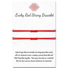 ojokiss Red String Bracelet 7 Knots Kabbalah Protection Good Luck Thread Handmade String Bracelets for Women Men Girls Boys Family Friends